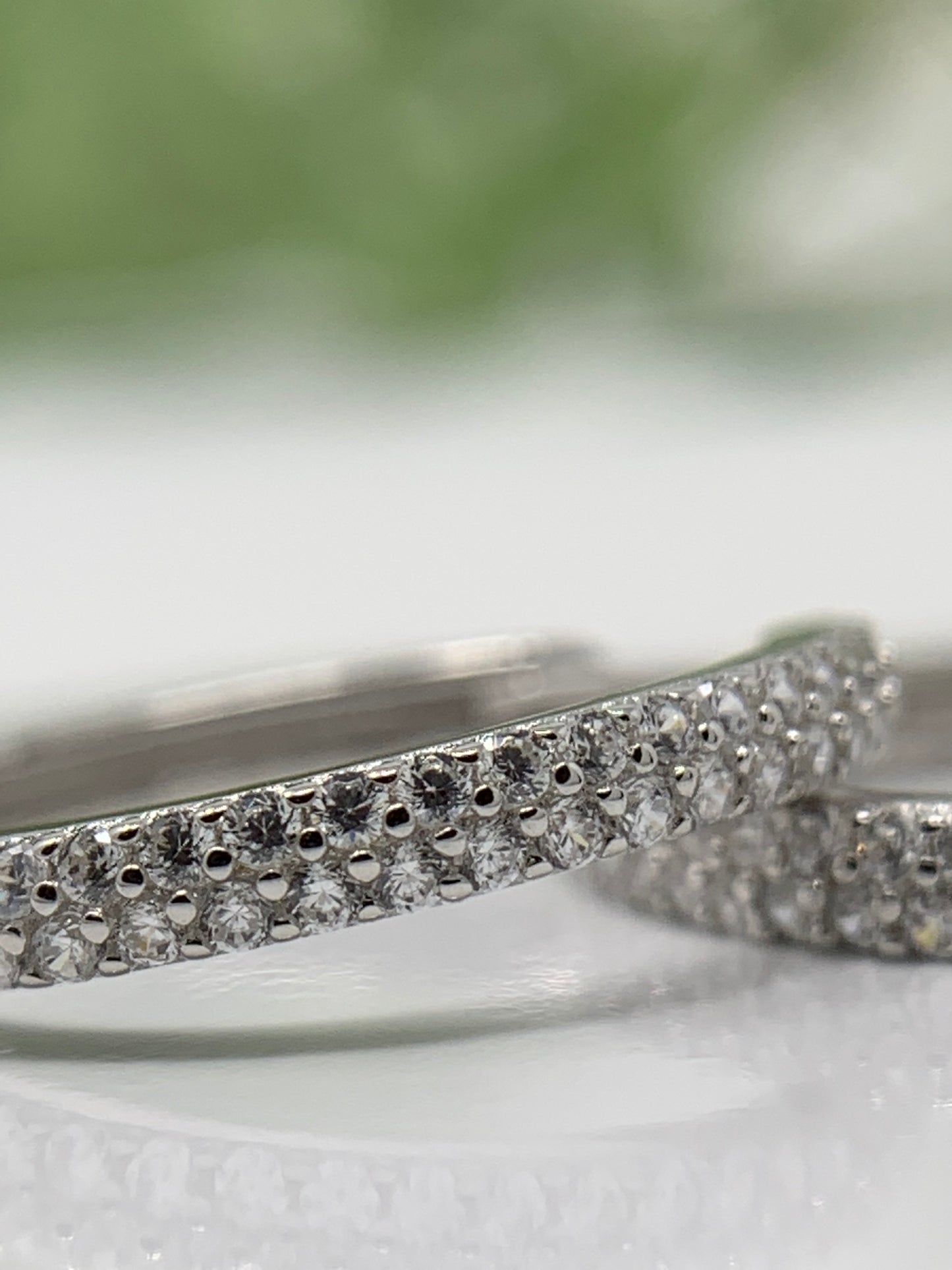 Made from sterling silver with rhodium plated to prevent tarnishing. They are beautifully designed with 34 round cubic zirconia in a prong setting. sterling silver earrings, silver earrings, mom gift, Mother's day, Christmas gift, gift for mom, college graduation gifts, new job gifts, girlfriend gifts