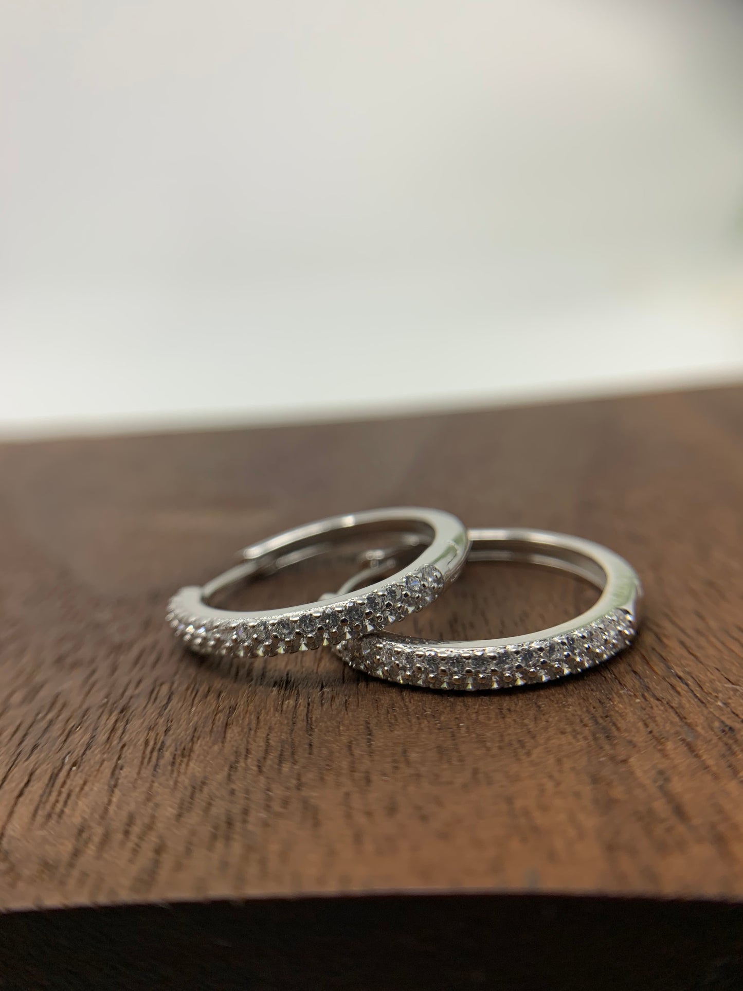 Made from sterling silver with rhodium plated to prevent tarnishing. They are beautifully designed with 34 round cubic zirconia in a prong setting.