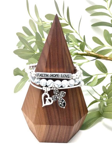Faith, Hope, Love bracelet