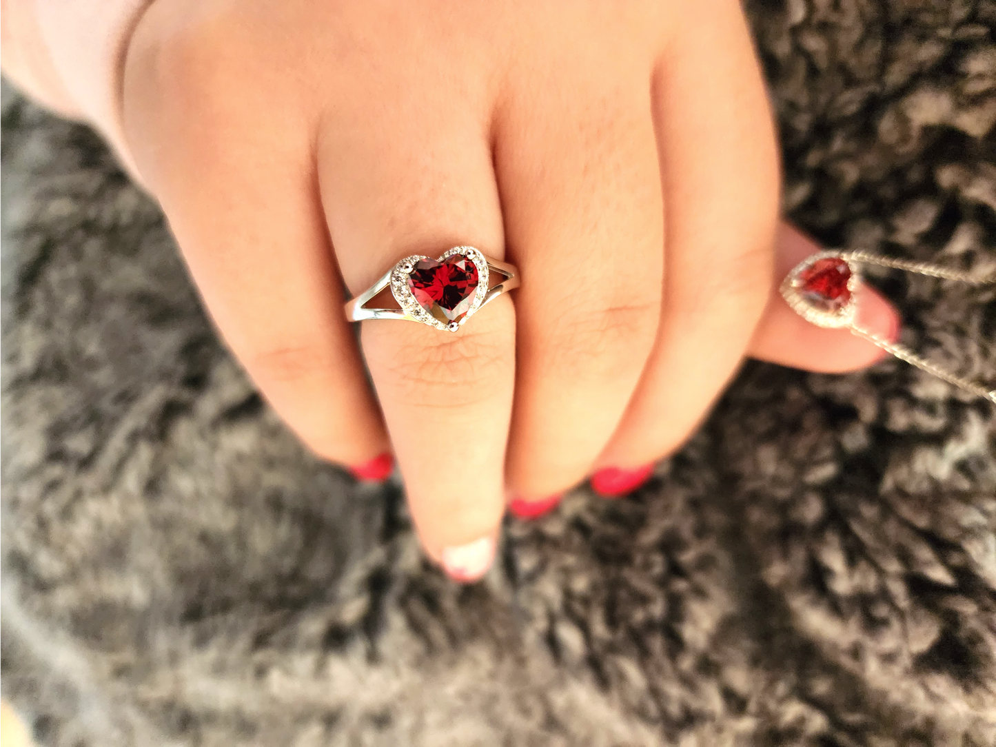 Reba ring and reba necklace