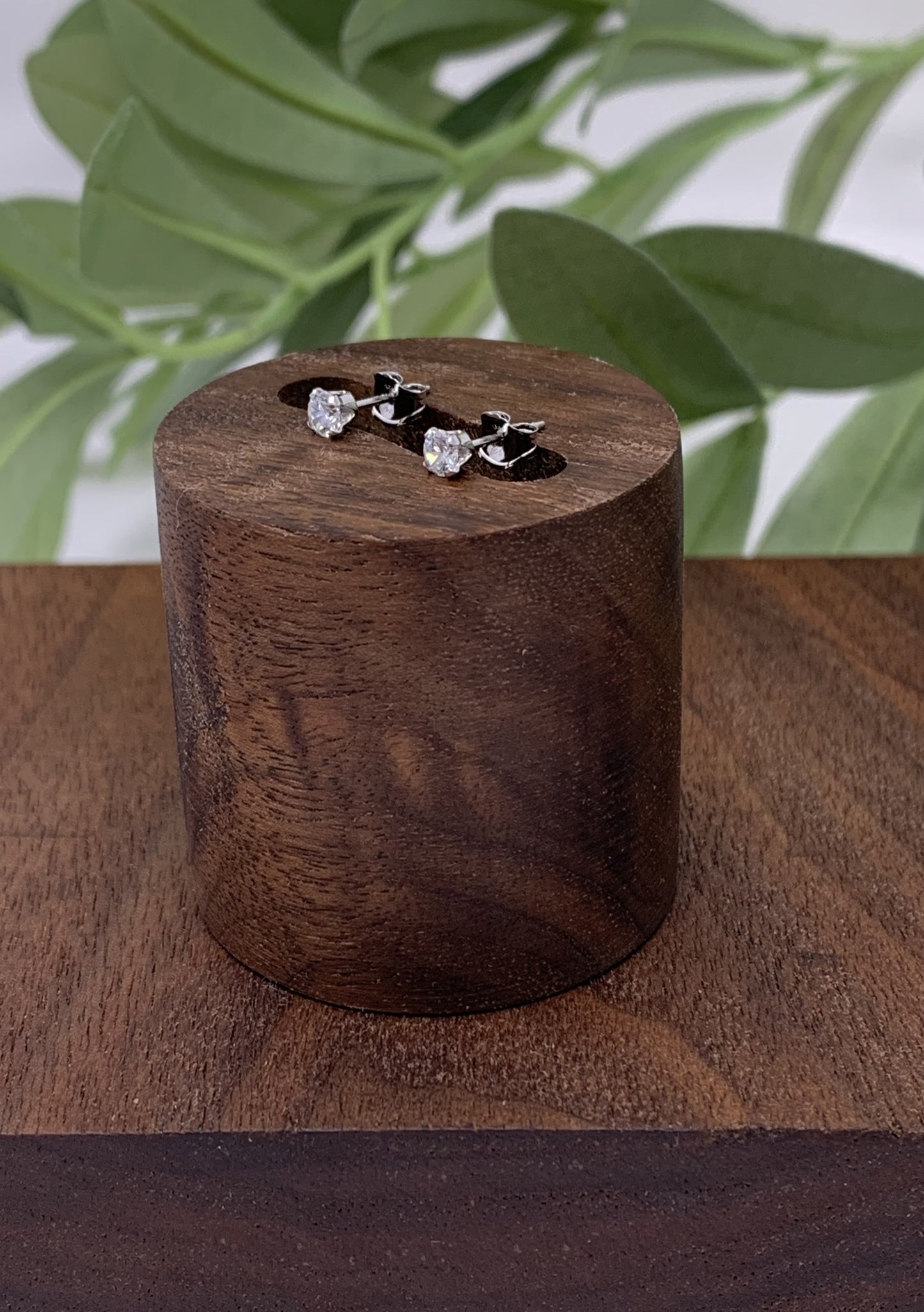 Delicate .25 carat cubic zirconia stud earrings, gift ideas for mom birthday, gift ideas for her, girlfriend gifts, graduation gift ideas