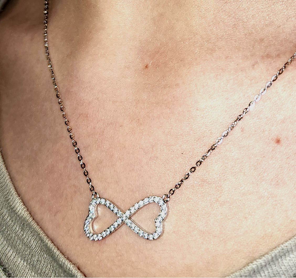 infinity heart necklace